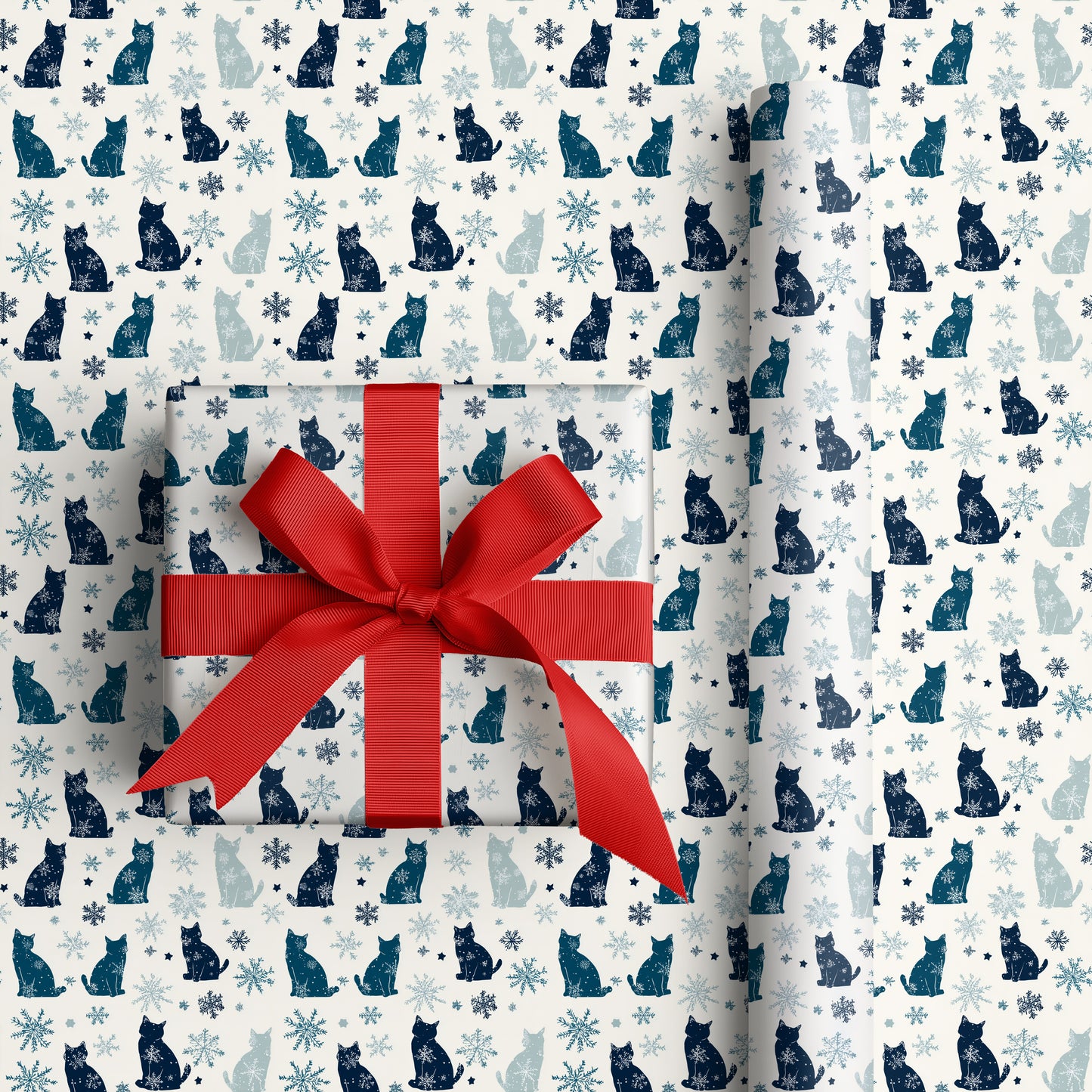 Midnight Cats Dancing Through Frost