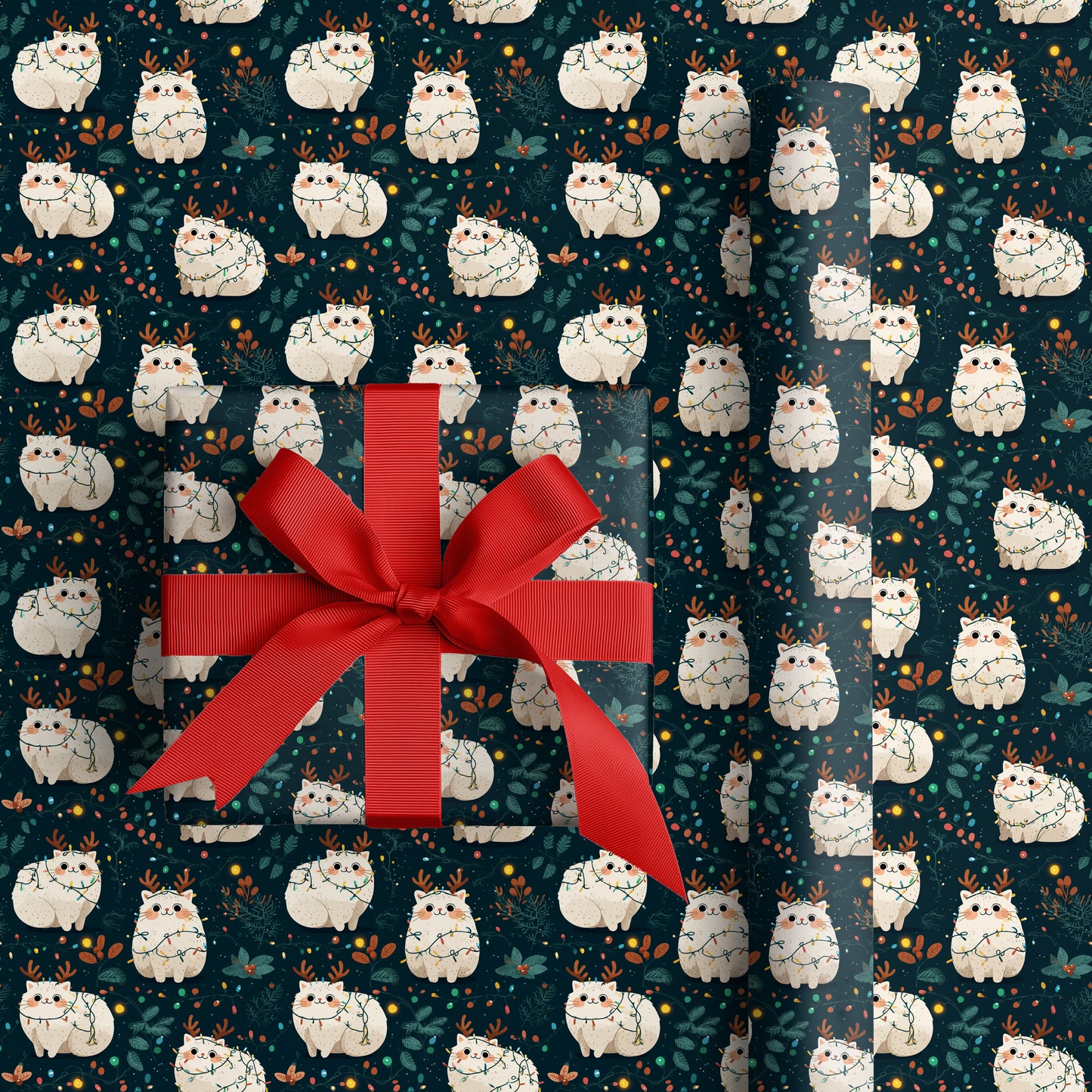 Festive Felines Glow With Winter Magic