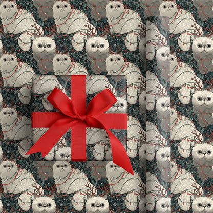 Festive Felines Tangle Christmas Lights