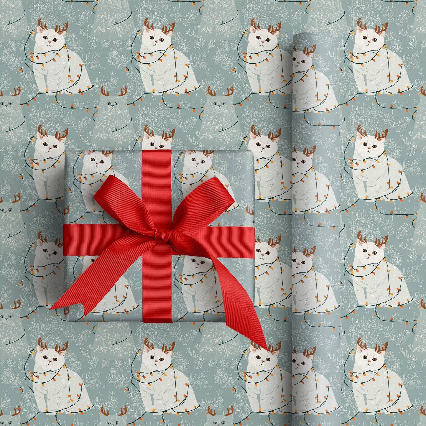 Reindeer Kitty's Festive Tangle