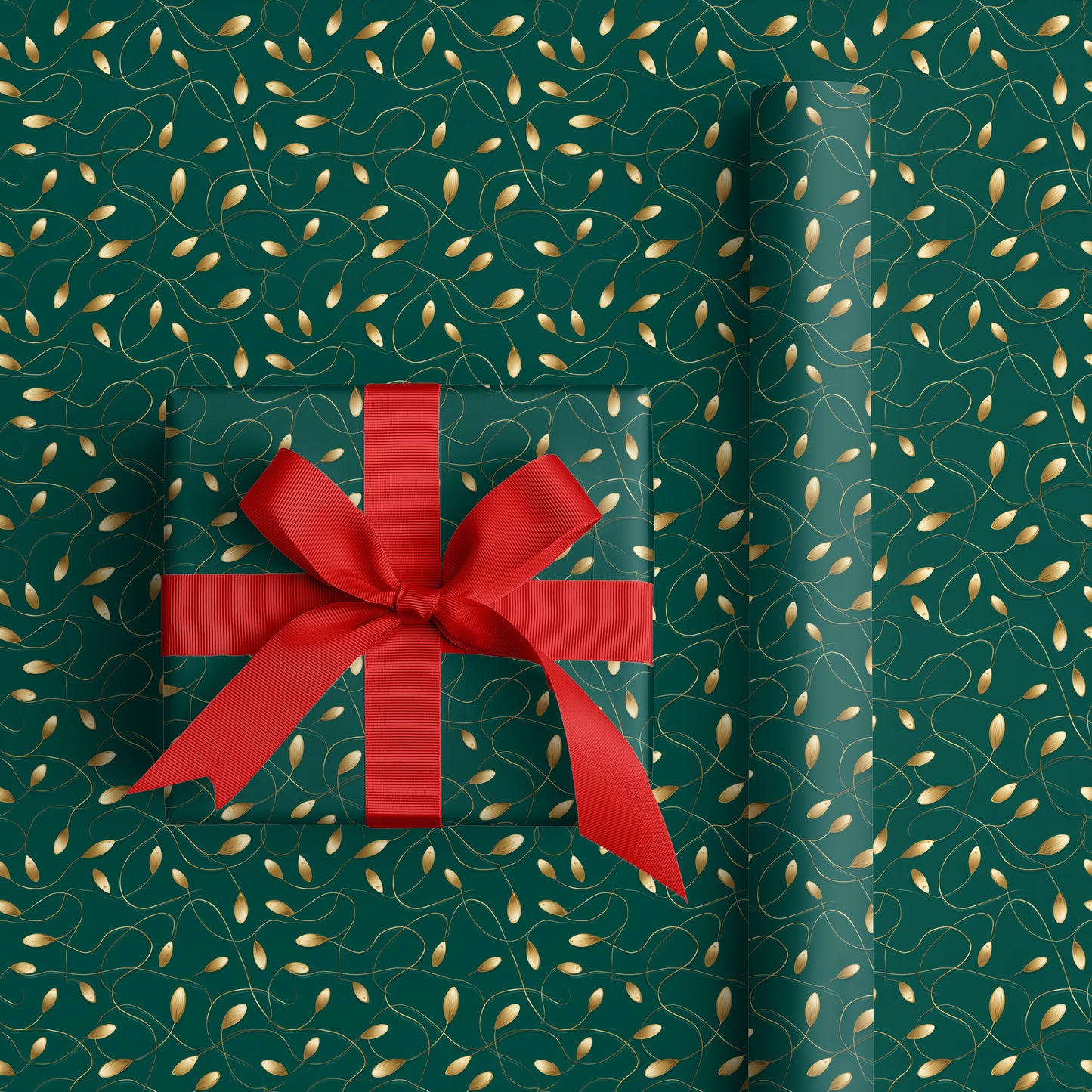 Golden Seeds Dancing Emerald Winds