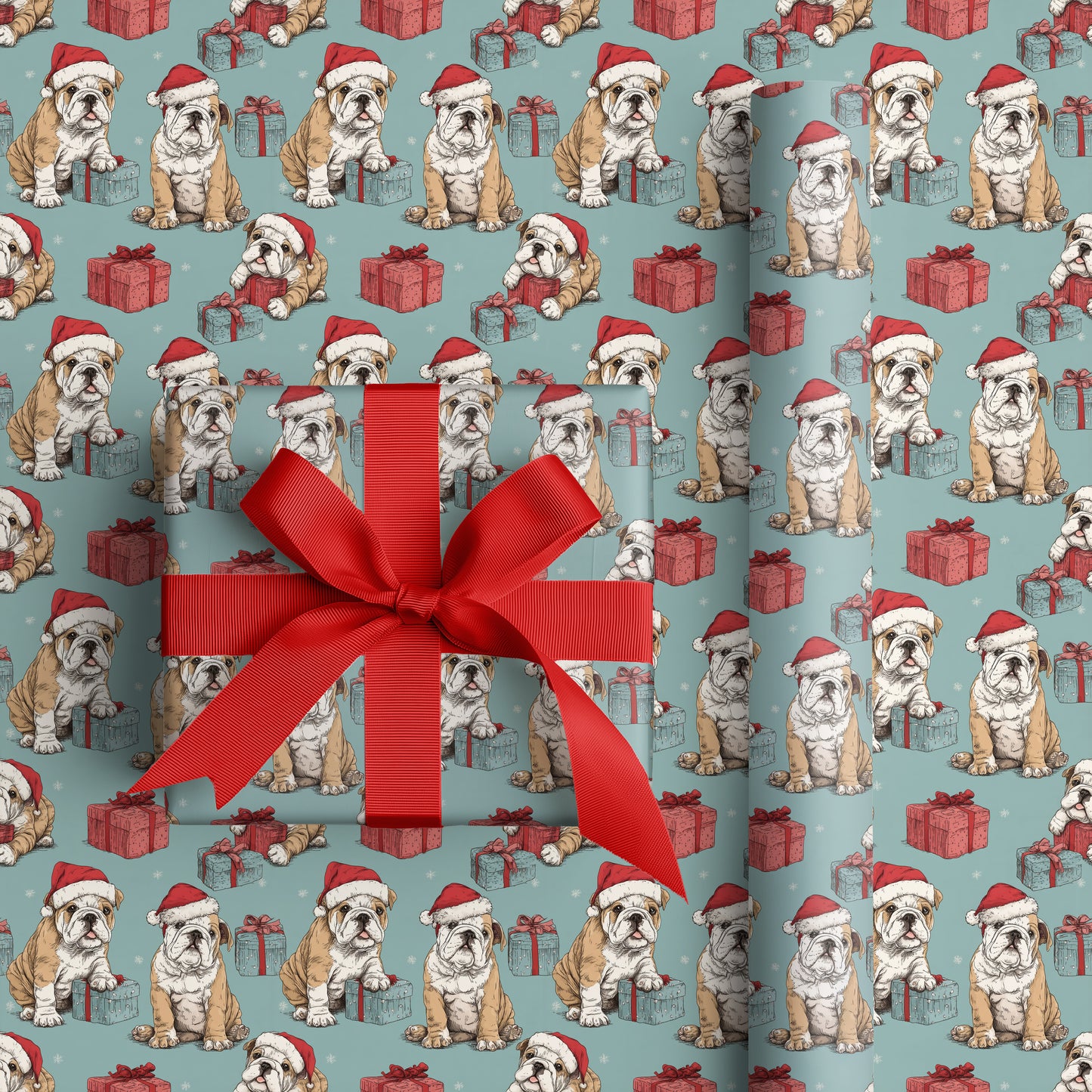 Bulldog Buddies Unwrap Holiday Cheer