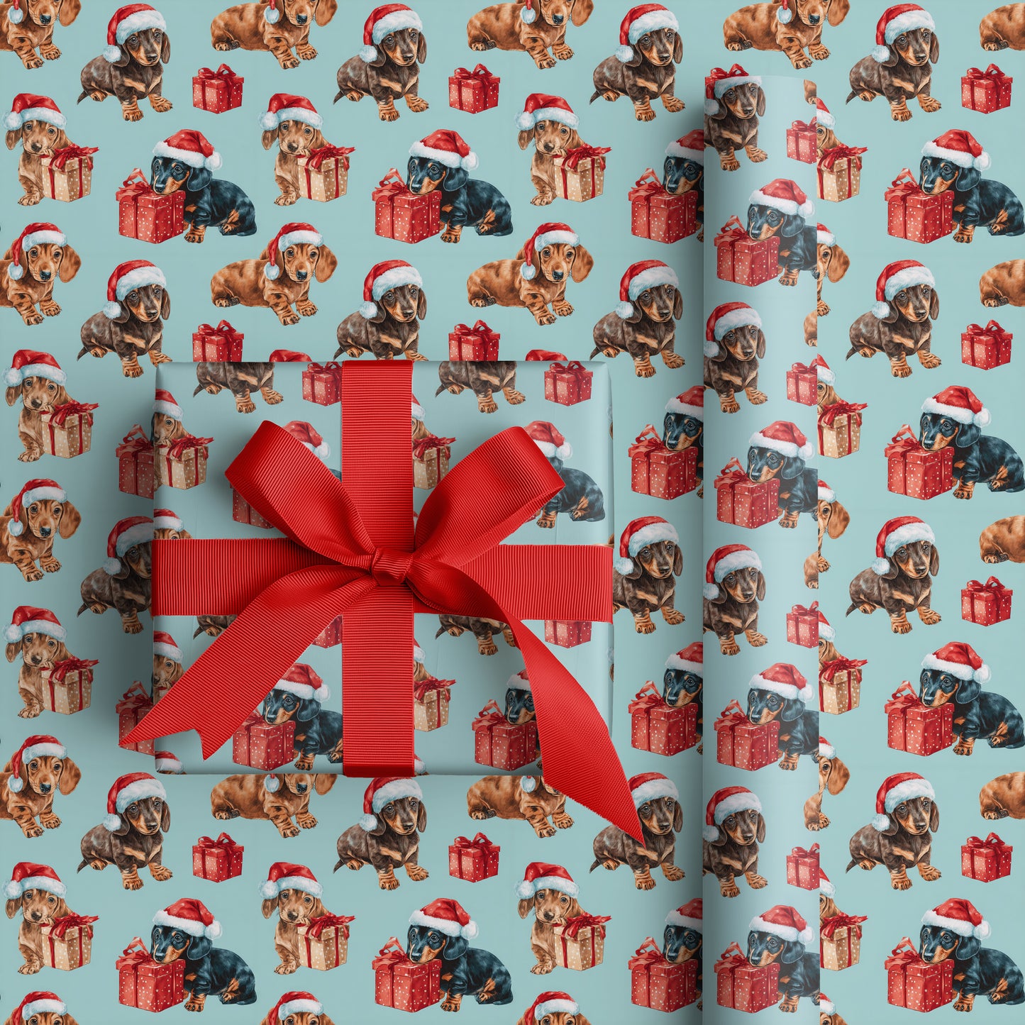 Puppy Presents Wrapped In Holiday Joy