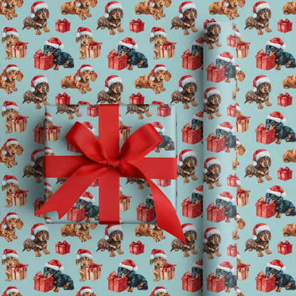 Puppy Presents Wrapped In Holiday Joy