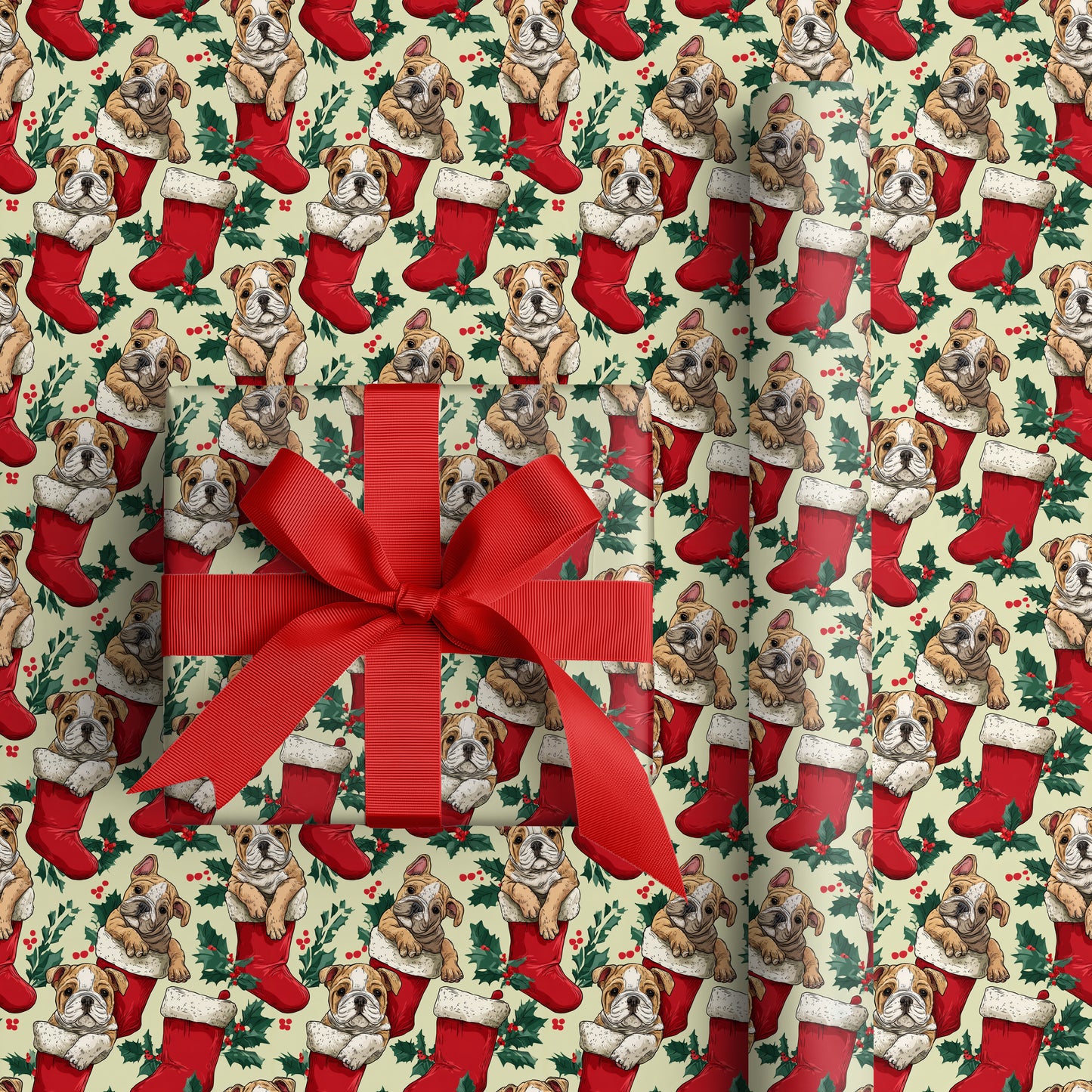 Bulldog Bells Ring Christmas Cheer