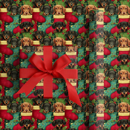 Playful Dachshund Holiday