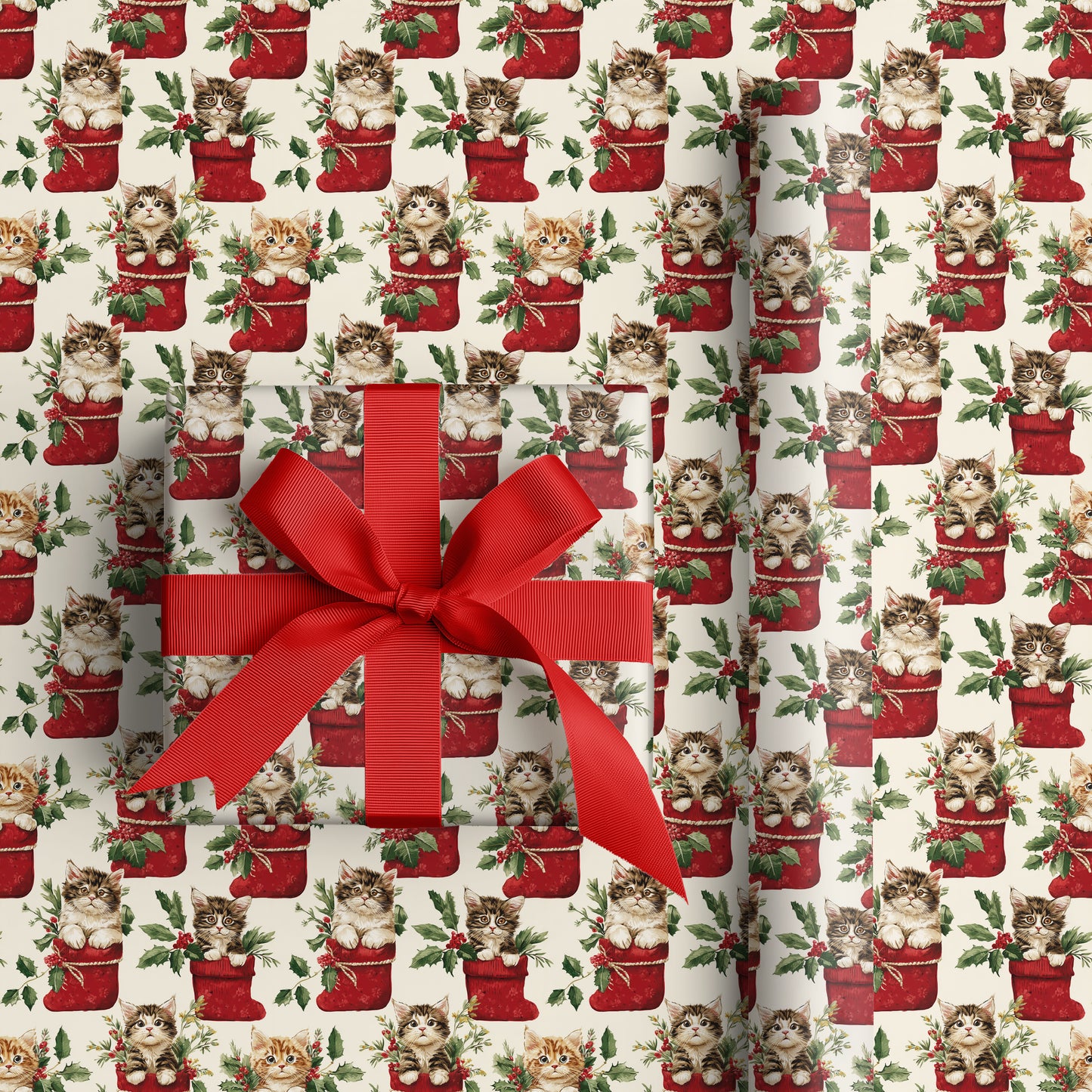 Kittens Unwrap Holiday Cheer