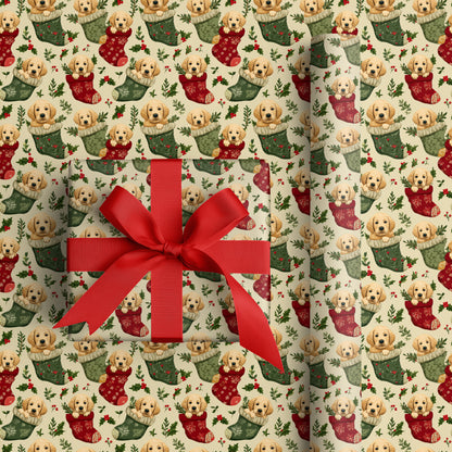 Puppy-Filled Stockings of Yuletide Cheer