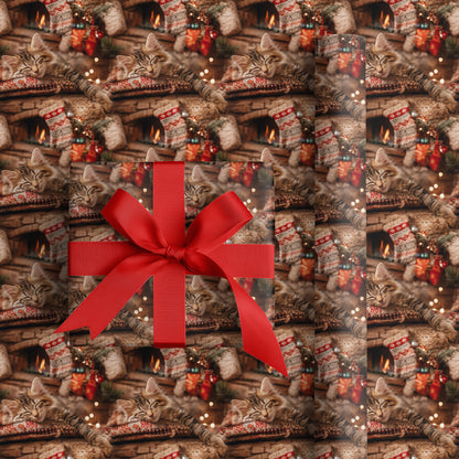 Soft Paws Meet Firelight's Glow