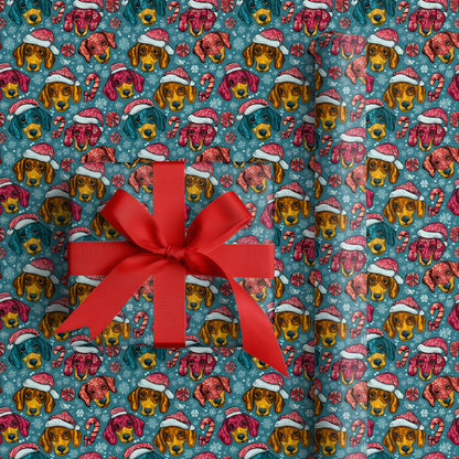 Festive Hounds Celebrate Winter's Cheer