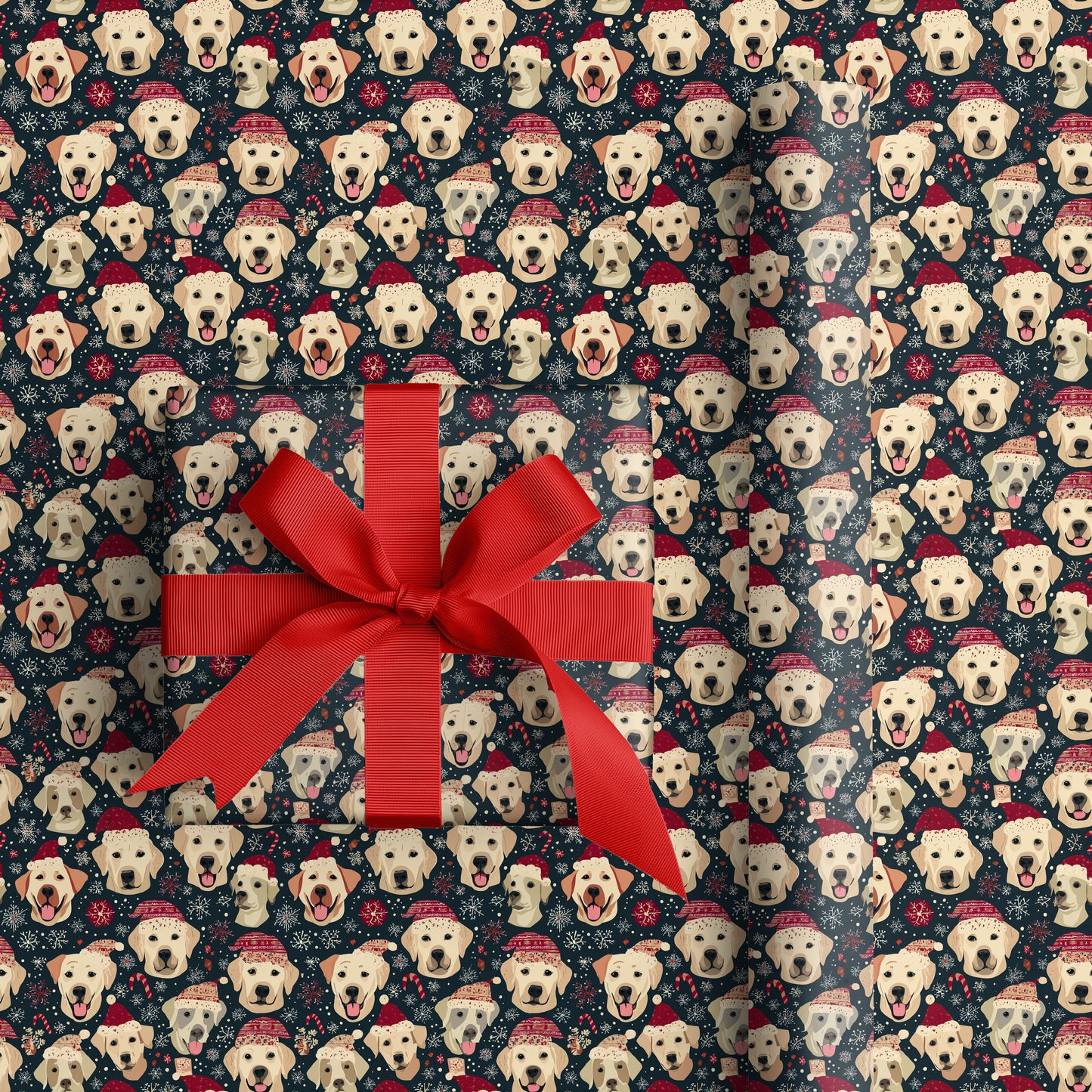 Happy Hounds Celebrate Winter's Cheer