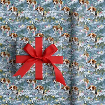 Playful Paws Dancing Through Snowfall