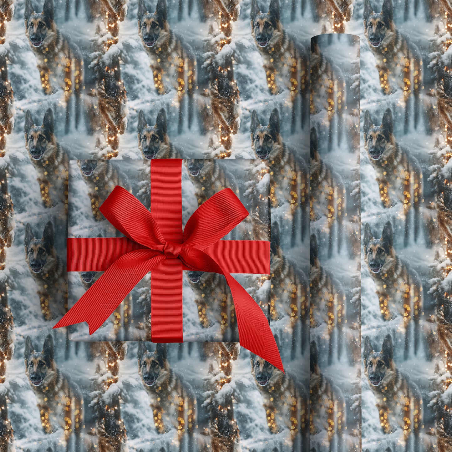 Loyal Companion Dances Through Snowfall