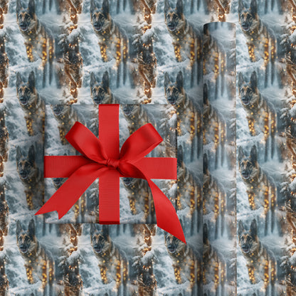 Loyal Companion Dances Through Snowfall