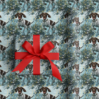 Playful Paws Through Winter's Glow