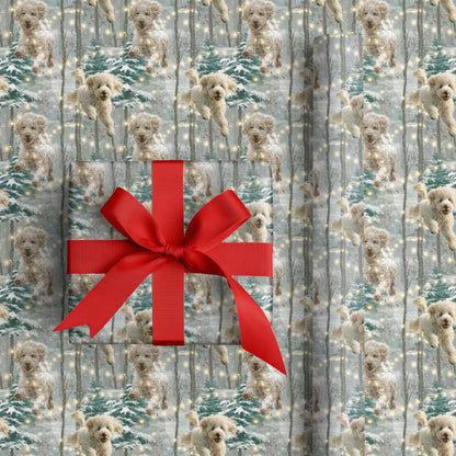 Playful Paws Dance Through Snowlight