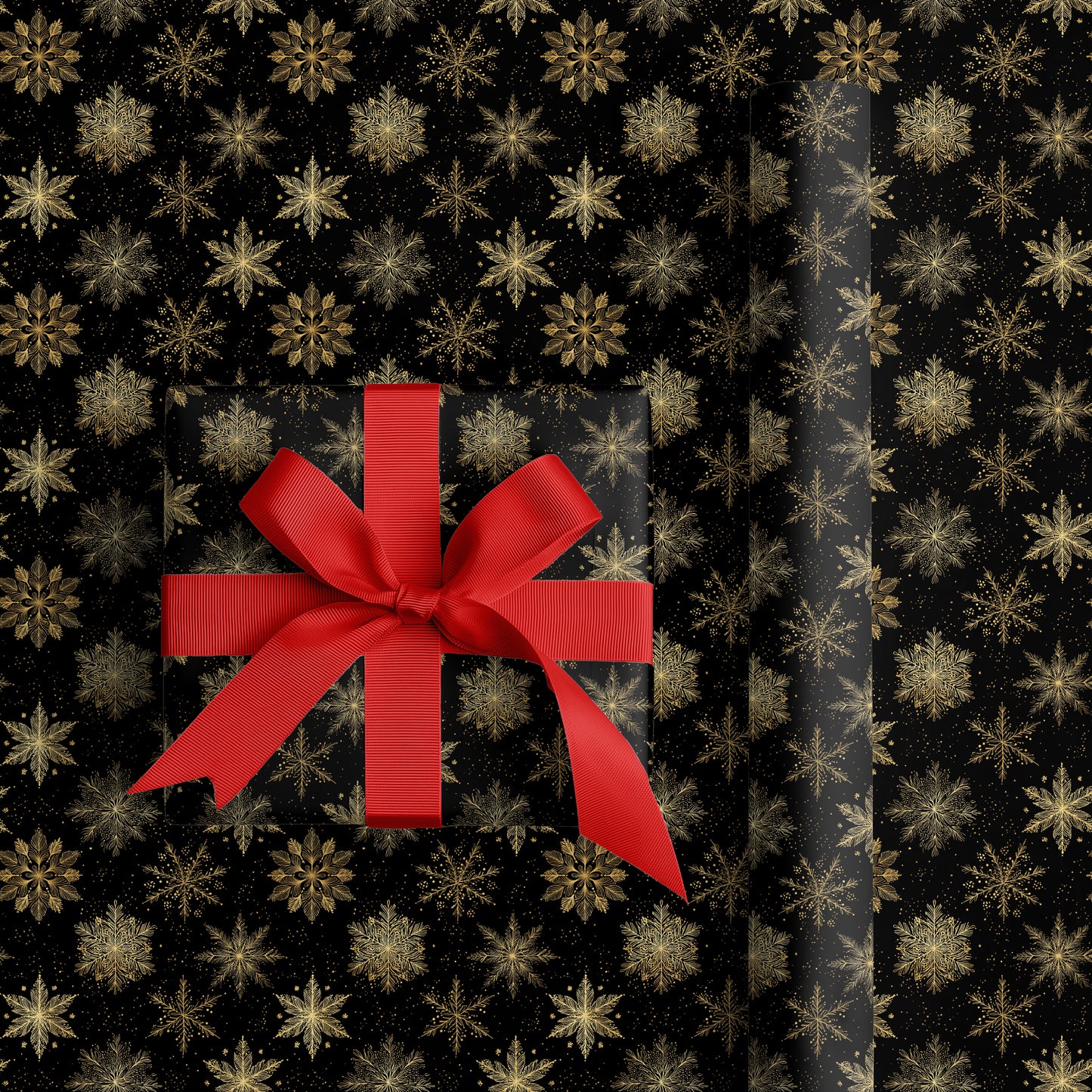 Golden Crystals Dancing Through Midnight