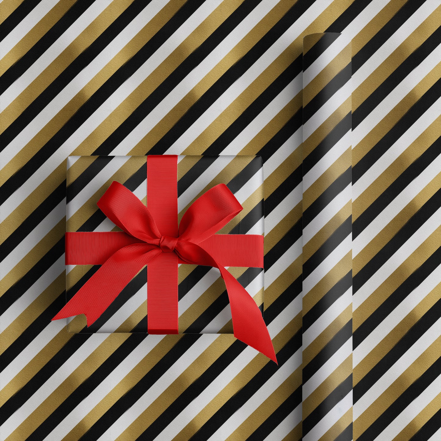 Diagonal Symphony In Gold