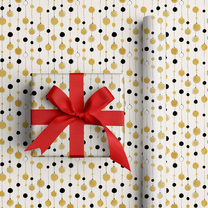 Golden Spheres Dancing Midnight Lines