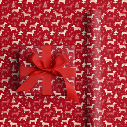 Dachshund's Winter Whimsy