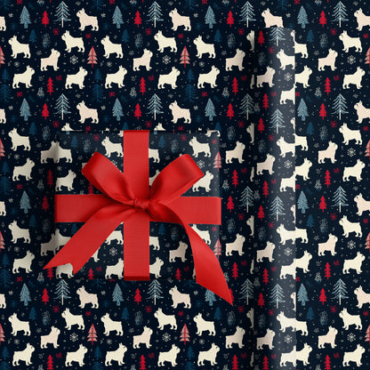 Playful Paws Through Winter's Canvas