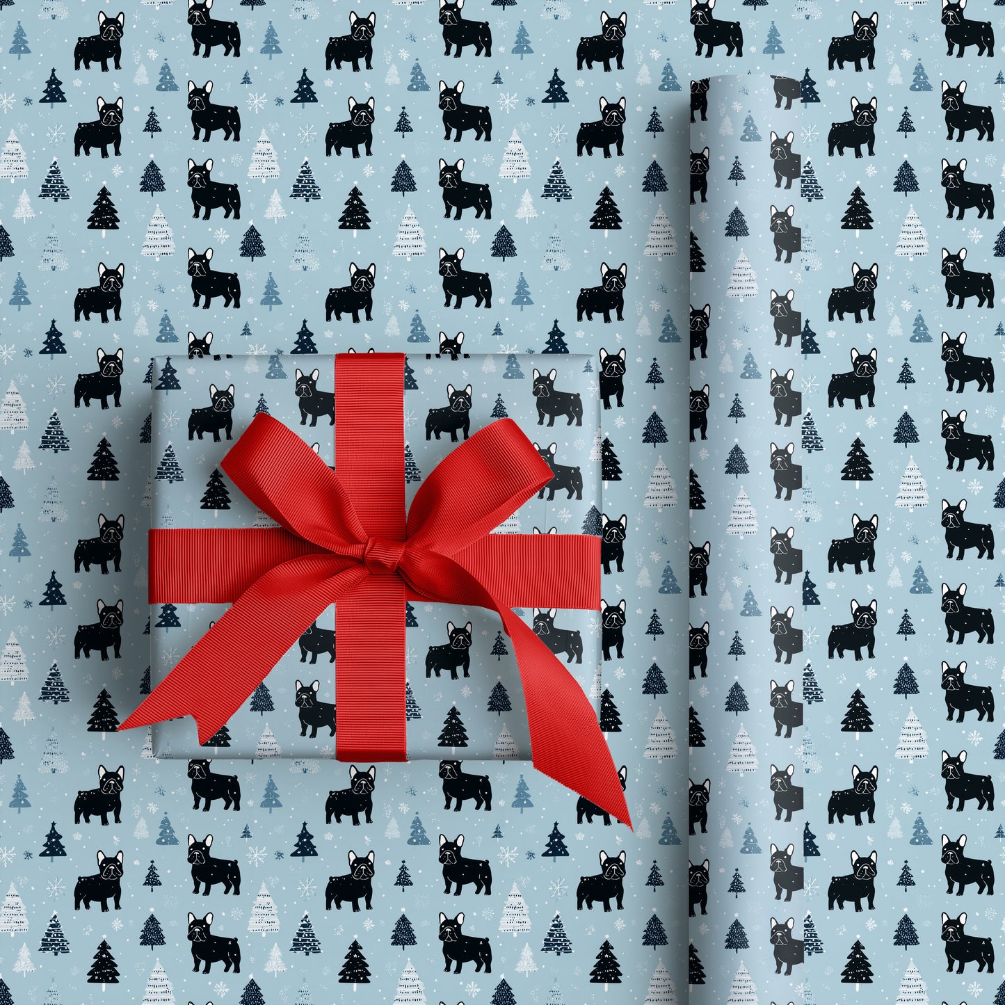 Winter's Playful French Bulldog Parade