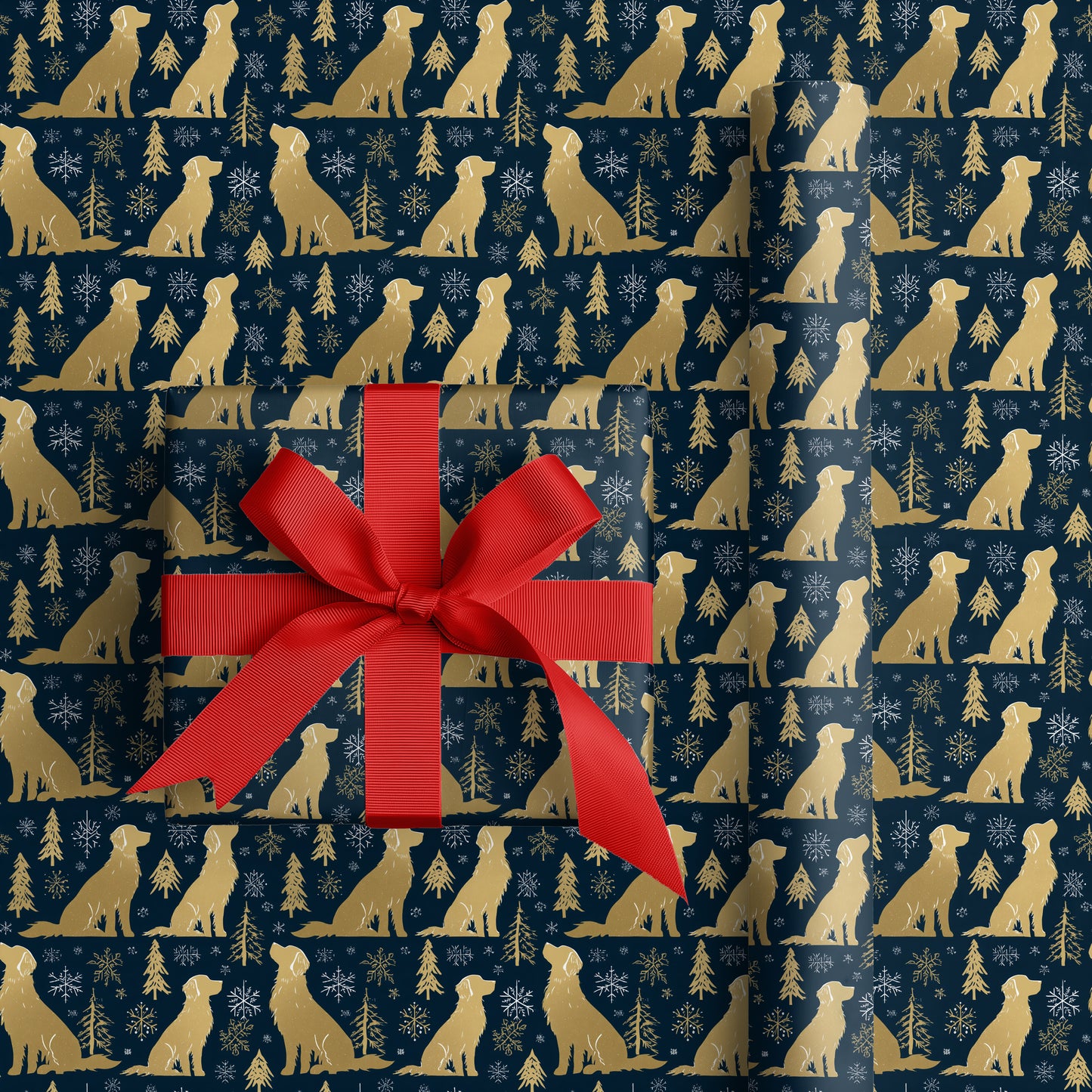 Golden Companions Beneath Winter's Sky