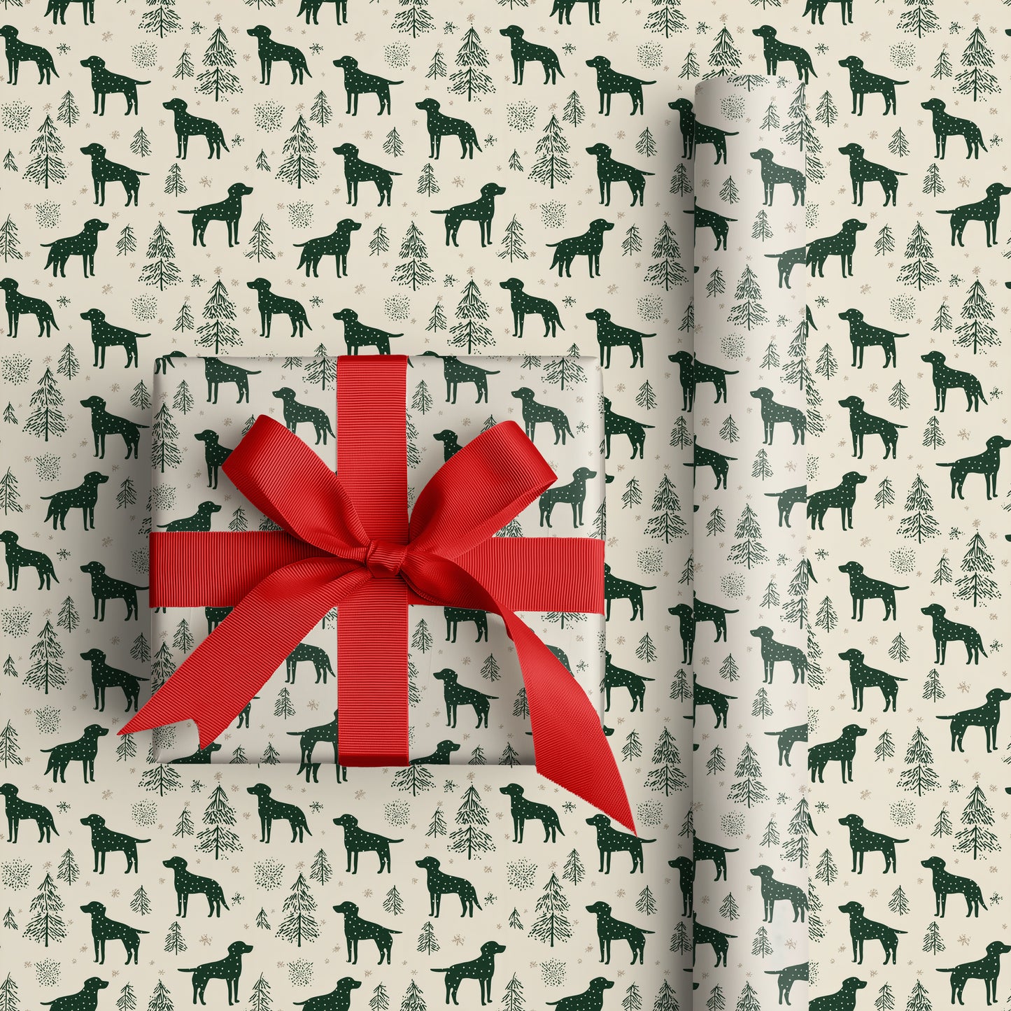 Paws And Pines Through Winter's Calm