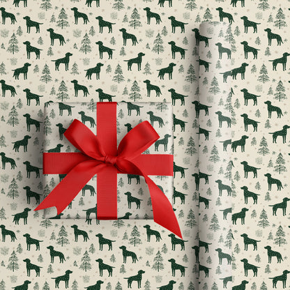 Paws And Pines Through Winter's Calm