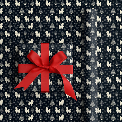 Poodles Dance Through Winter's Pattern