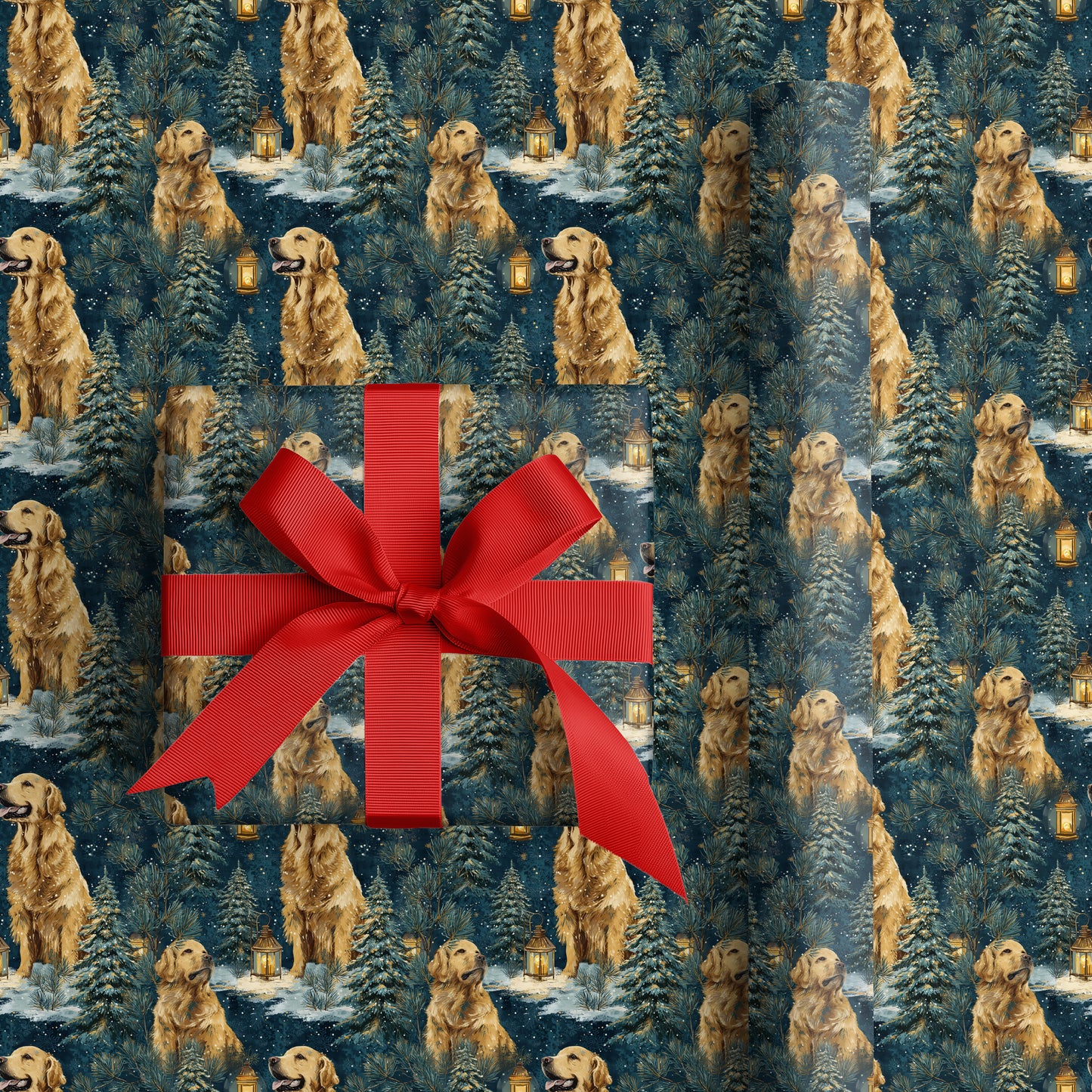 Golden Companions Beneath Winter's Canopy