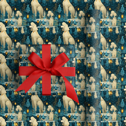 Winter's Playful Poodle Parade