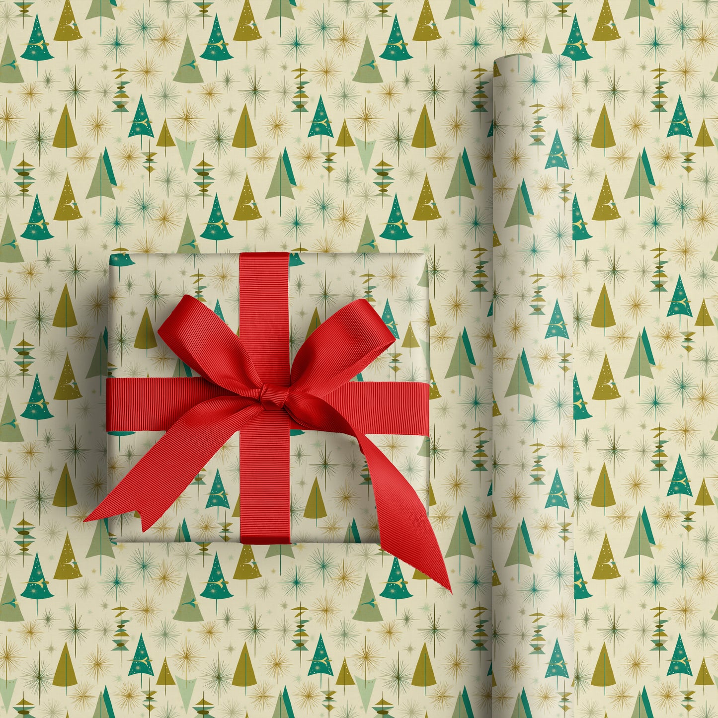 Mid-Century Festive Forest Sparkles