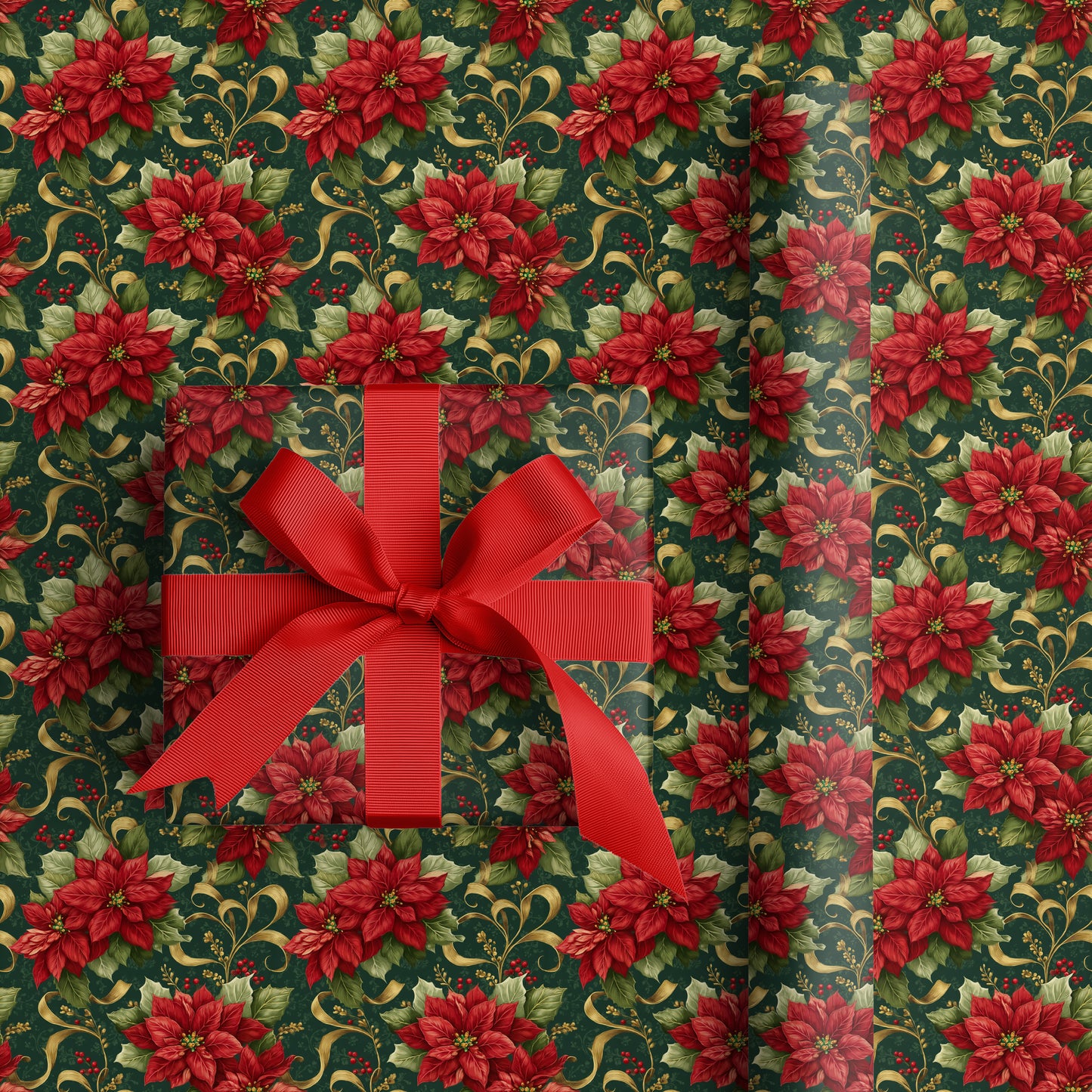 Crimson Blooms In Winter's Embrace