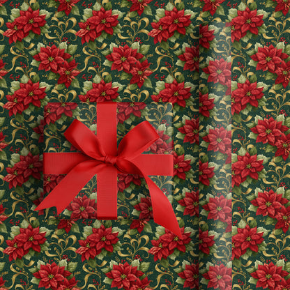 Crimson Blooms In Winter's Embrace