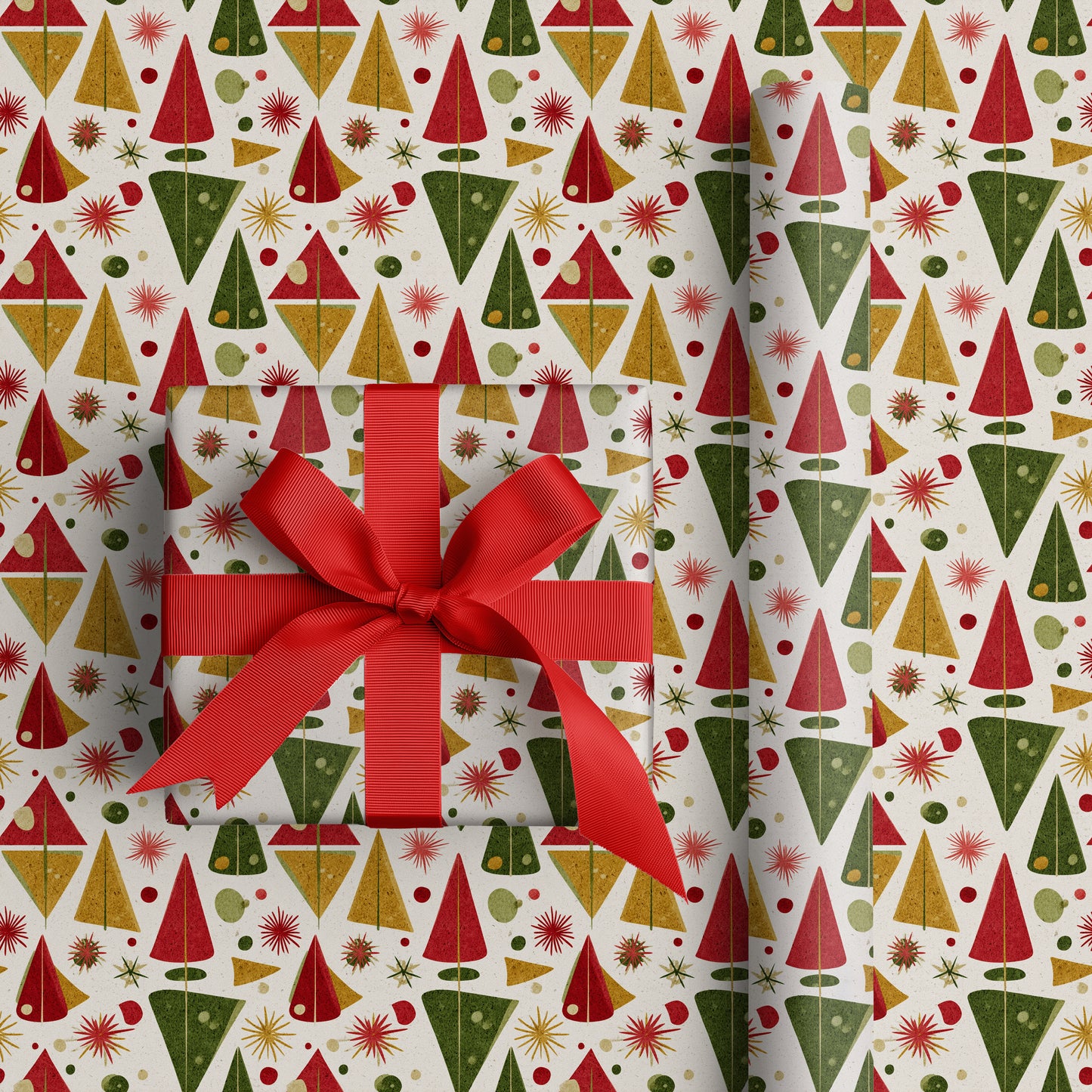 Geometric Forest Celebrates Winter