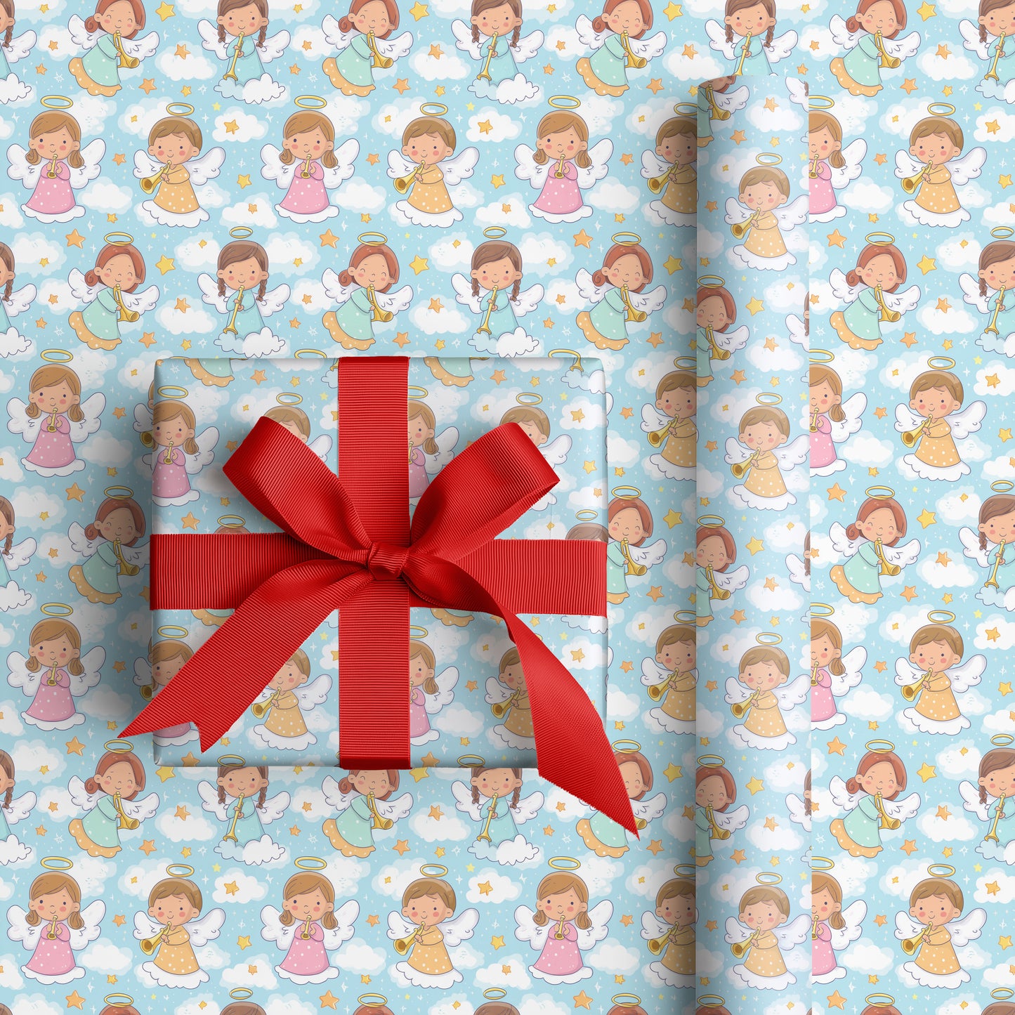 Celestial Melodies Between Soft Clouds