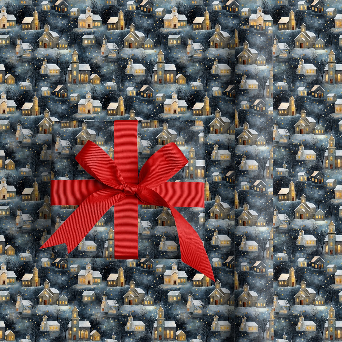 Midnight Churches Drift Through Starlight