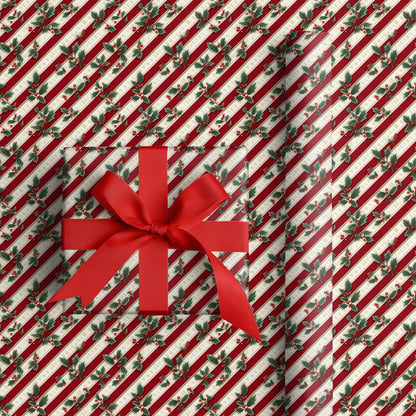 Holly Dances On Crimson Stripes