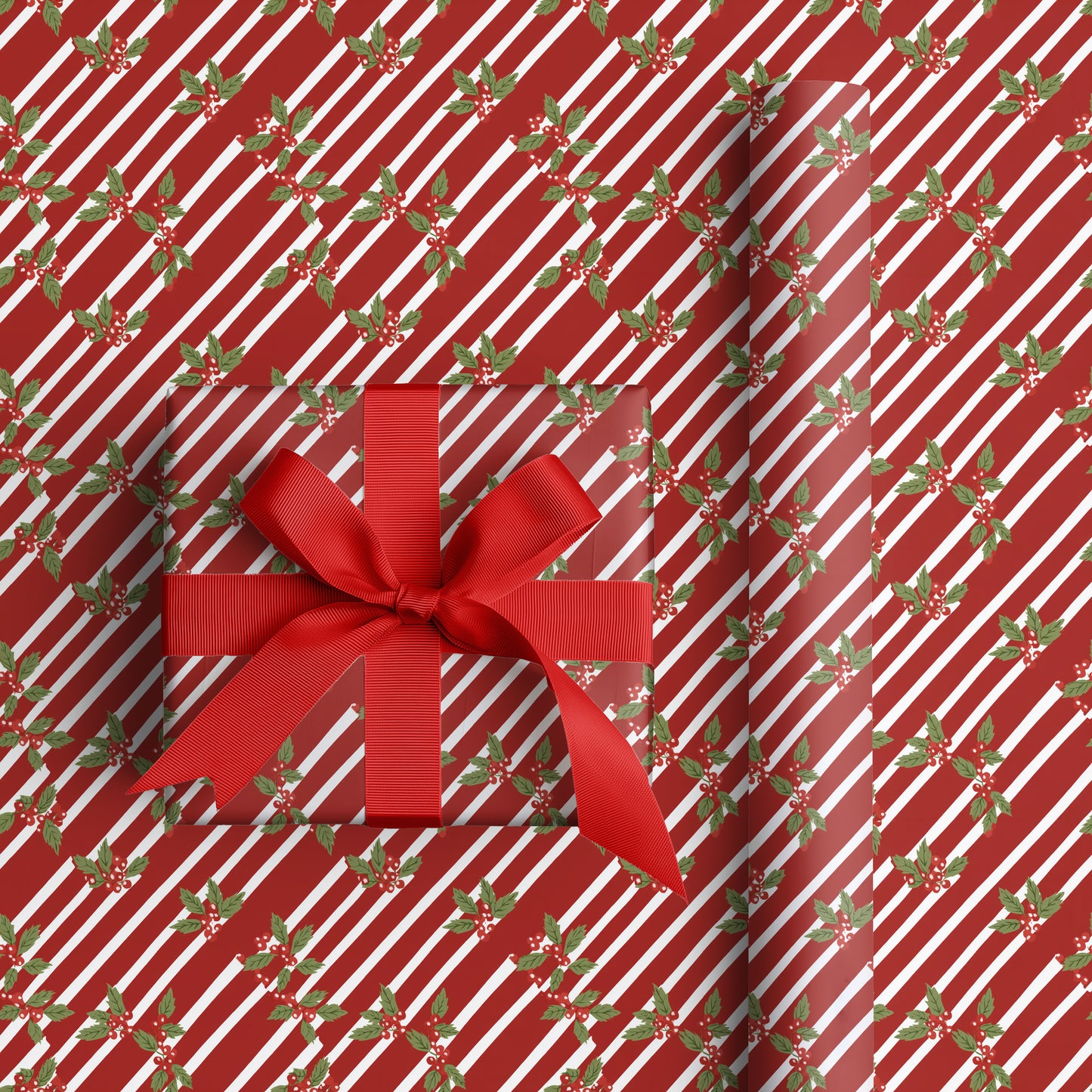 Holly Dances Across Candy Stripes