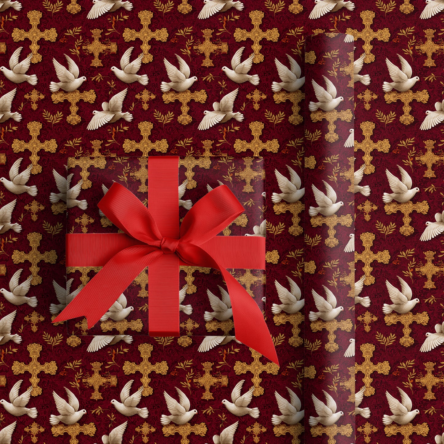 Golden Crosses Dance With Doves