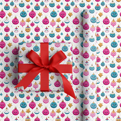 Cheerful Ornaments Dancing Through Festivity