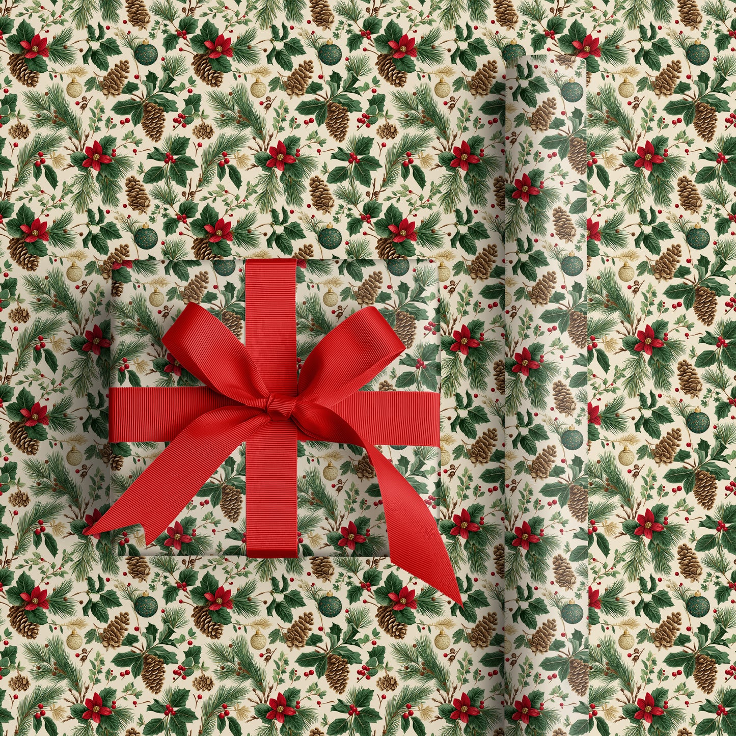 Pine Memories Bloom In Crimson