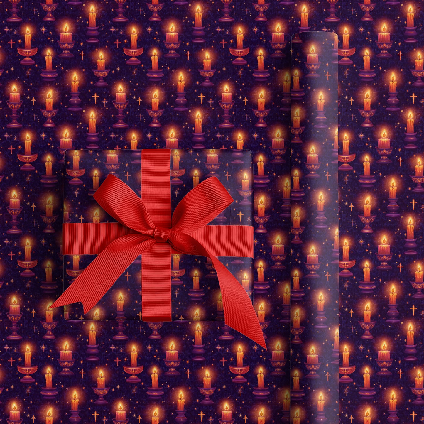 Candlelight Prayers Between Starry Shadows