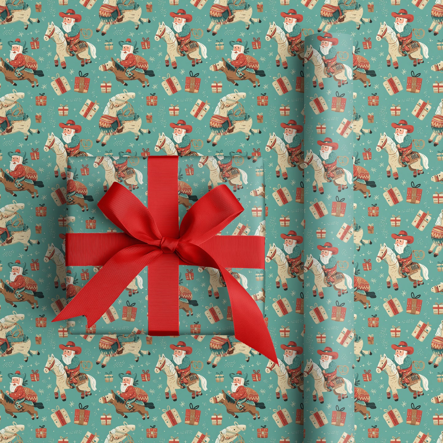 Cowboy Clauses Ride Christmas Trails