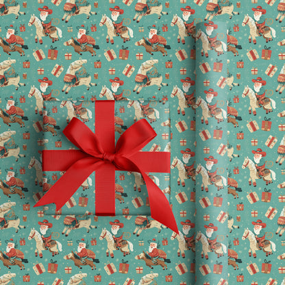 Cowboy Clauses Ride Christmas Trails