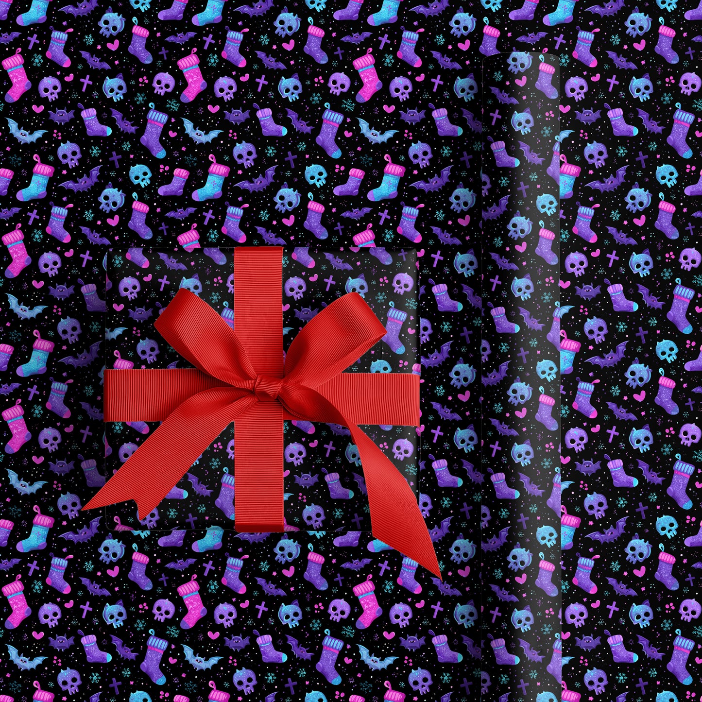 Spooky Stockings Dance Midnight Patterns