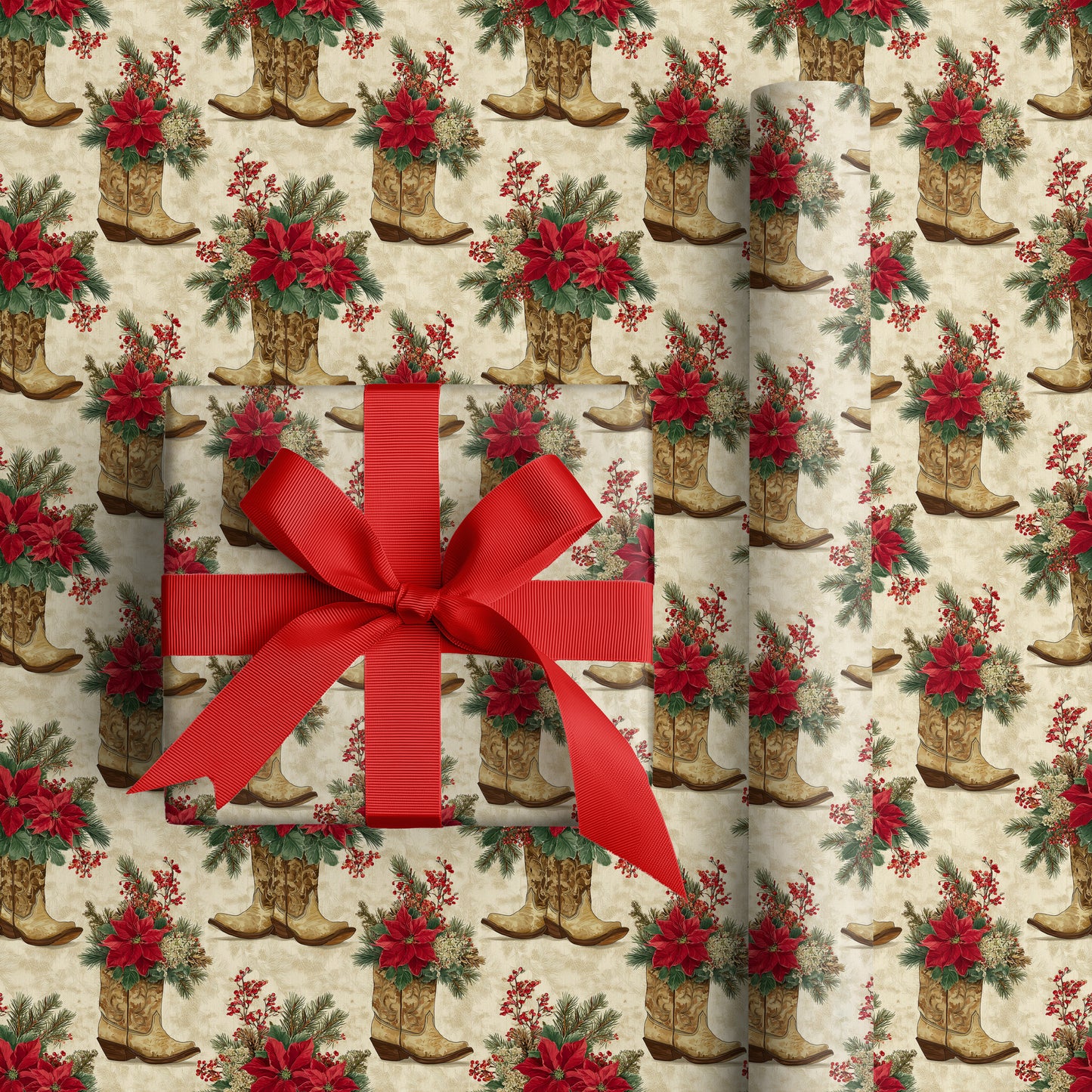 Cowboy Christmas Blooms With Grace