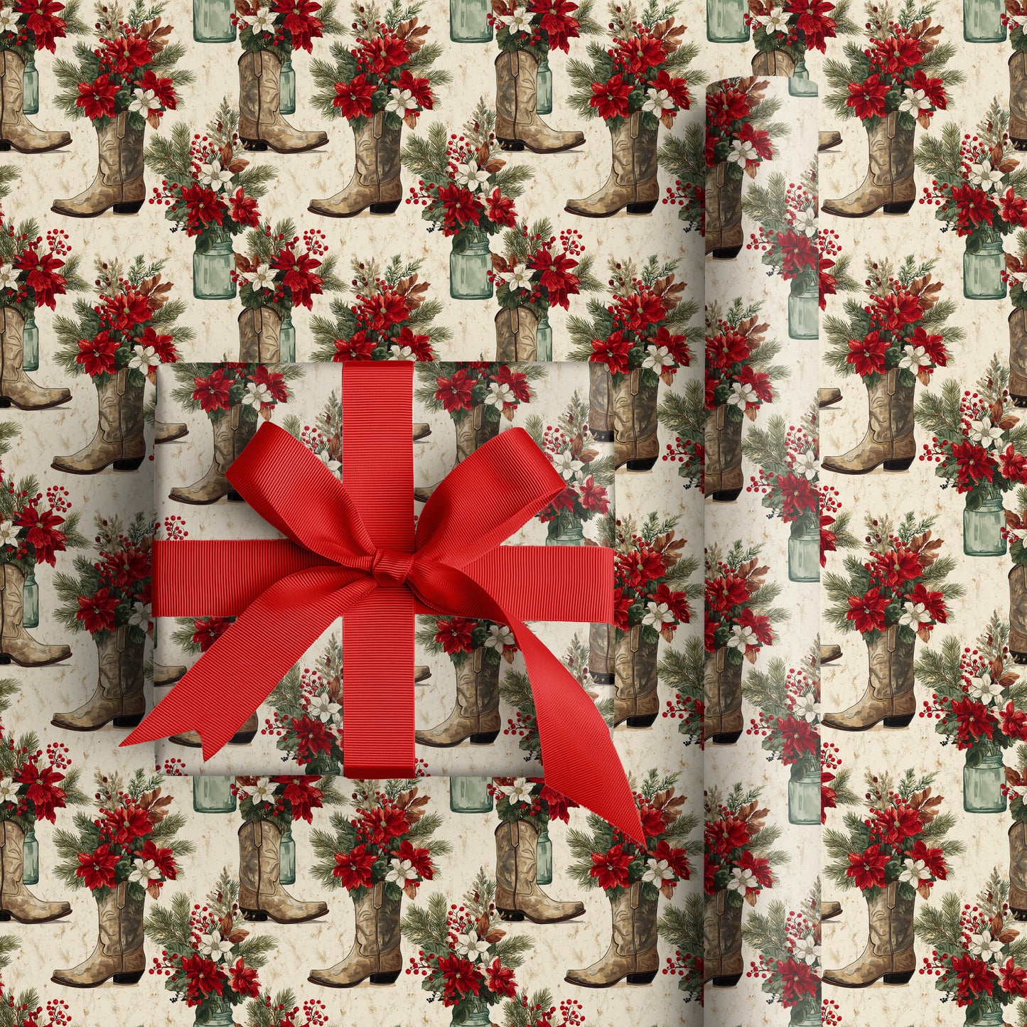 Cowboy Christmas In Crimson Bloom