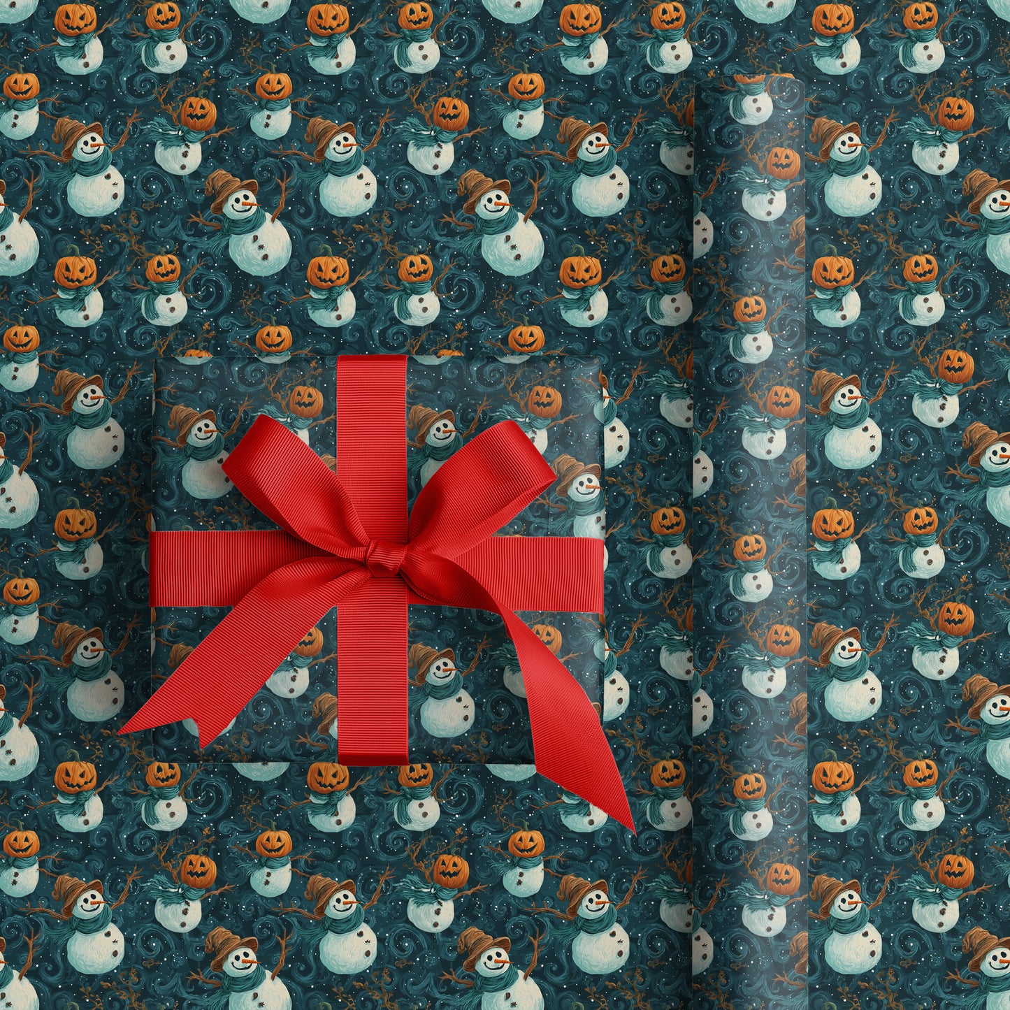 Snowmen Dance With Halloween's Glow